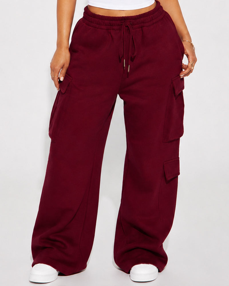 Dectara — Pantalón Cargo Wide-Leg