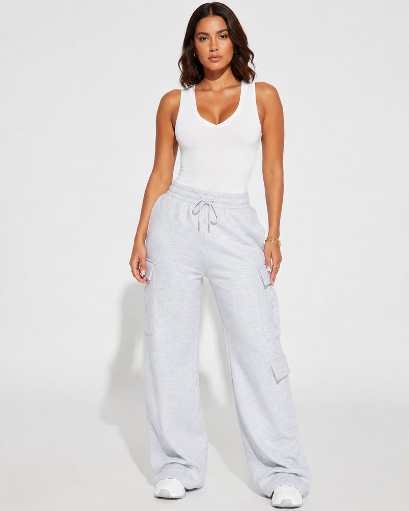 Dectara — Pantalón Cargo Wide-Leg