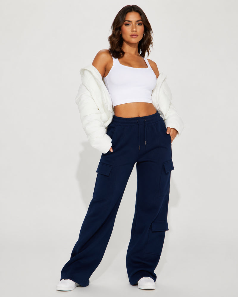 Dectara — Pantalón Cargo Wide-Leg