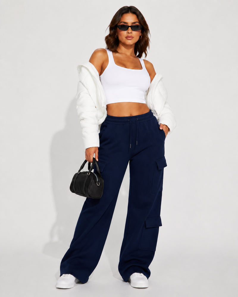 Dectara — Pantalón Cargo Wide-Leg