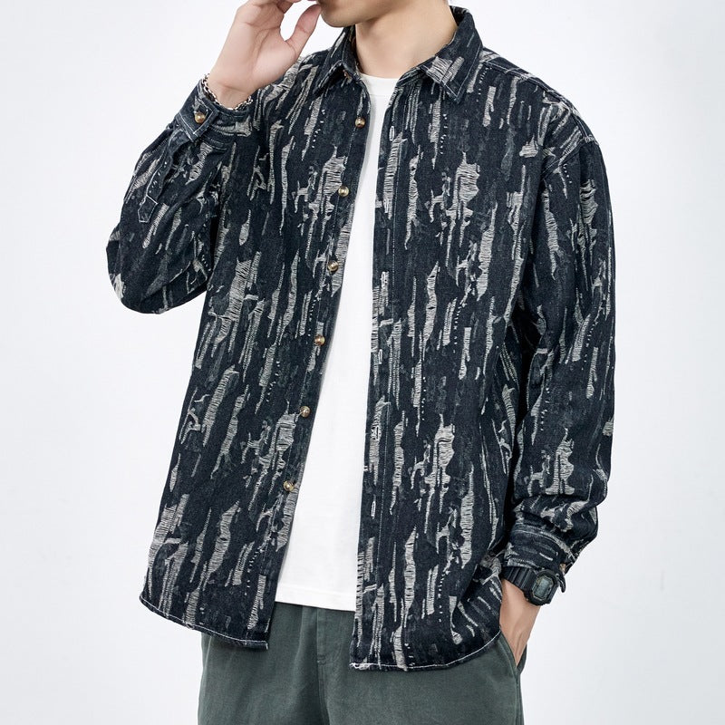 Zayre — Sobrecamisa Denim Efecto Ráfaga