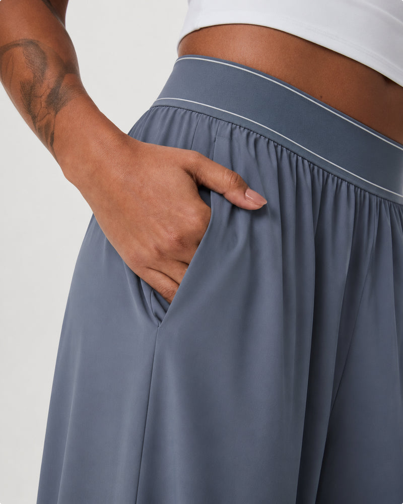 Orelia — Pantalón Palazzo de Caída Fluida