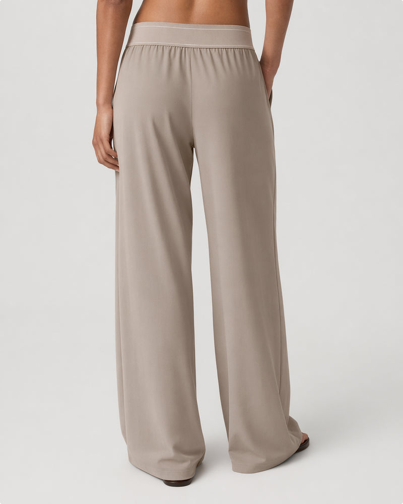 Orelia — Pantalón Palazzo de Caída Fluida