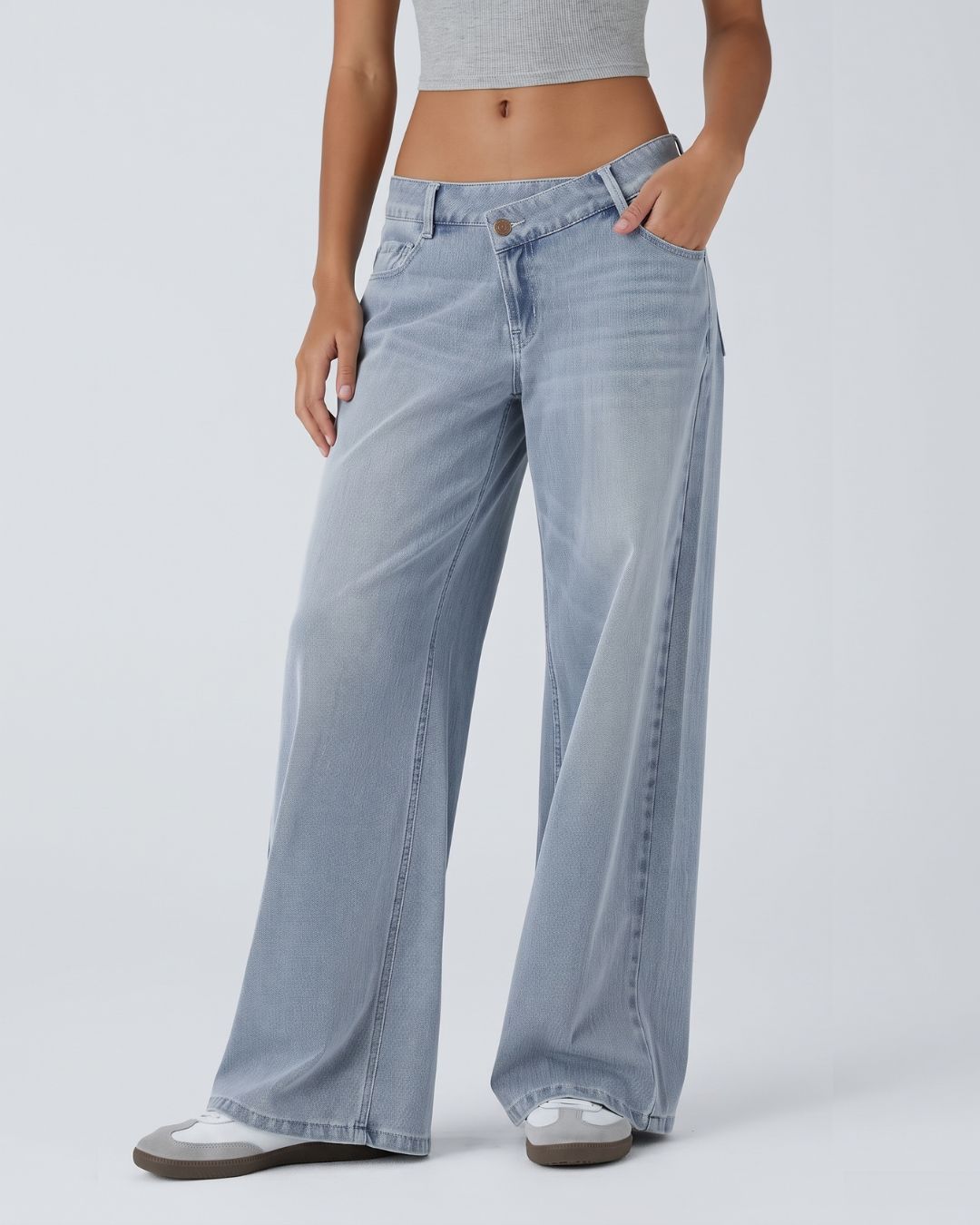 Varenn — Jeans Low-Rise Asimétricos