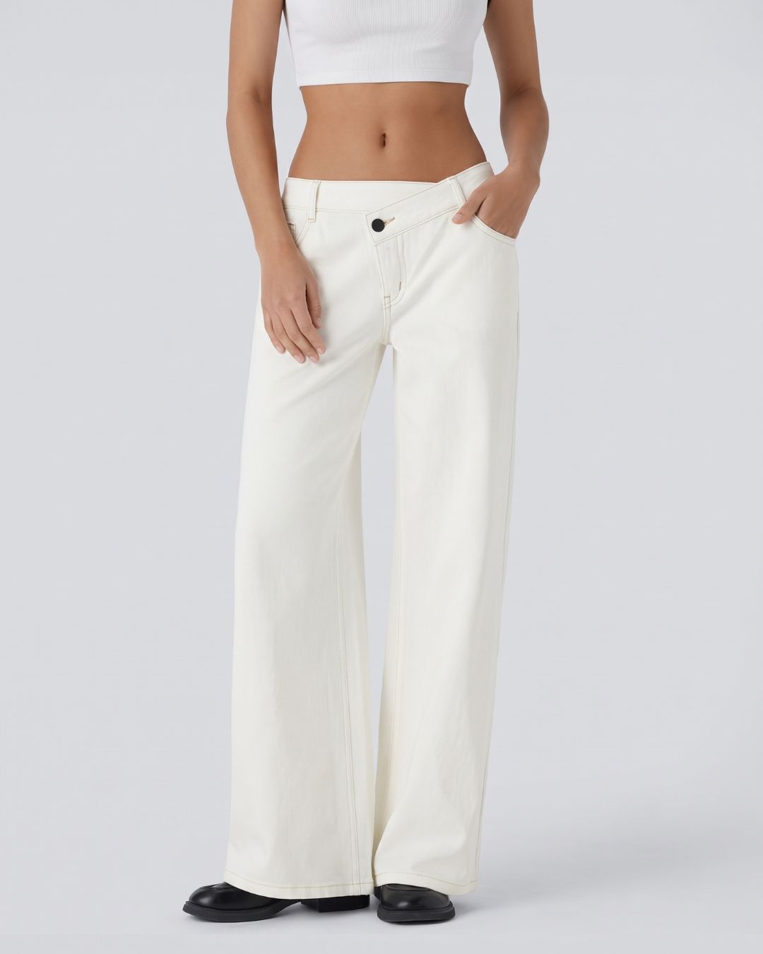 Varenn — Jeans Low-Rise Asimétricos