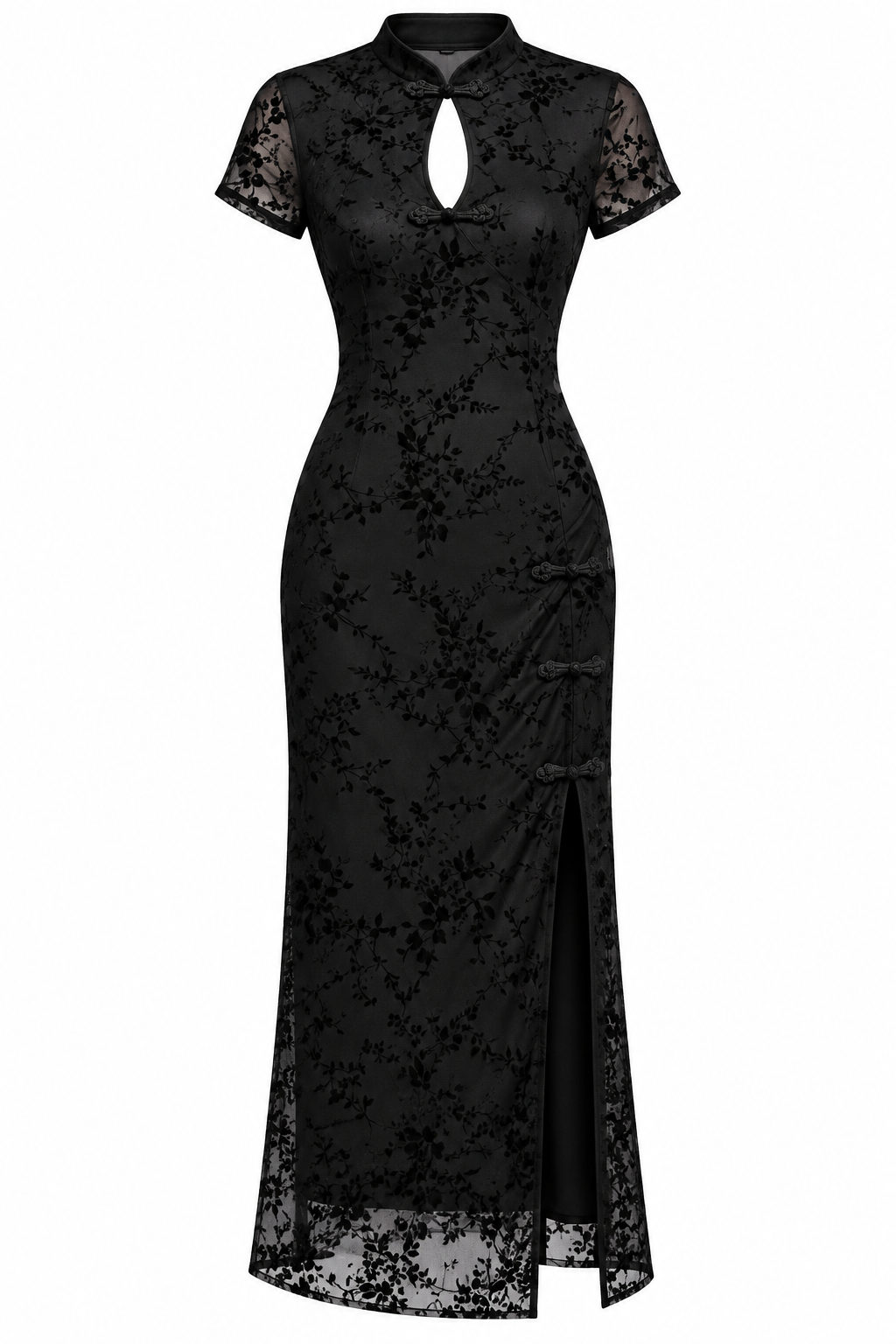 Véspéra — Vestido Midi Floral con Abertura
