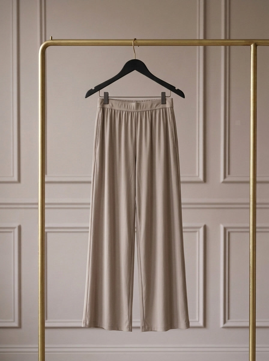Orelia — Pantalón Palazzo de Caída Fluida