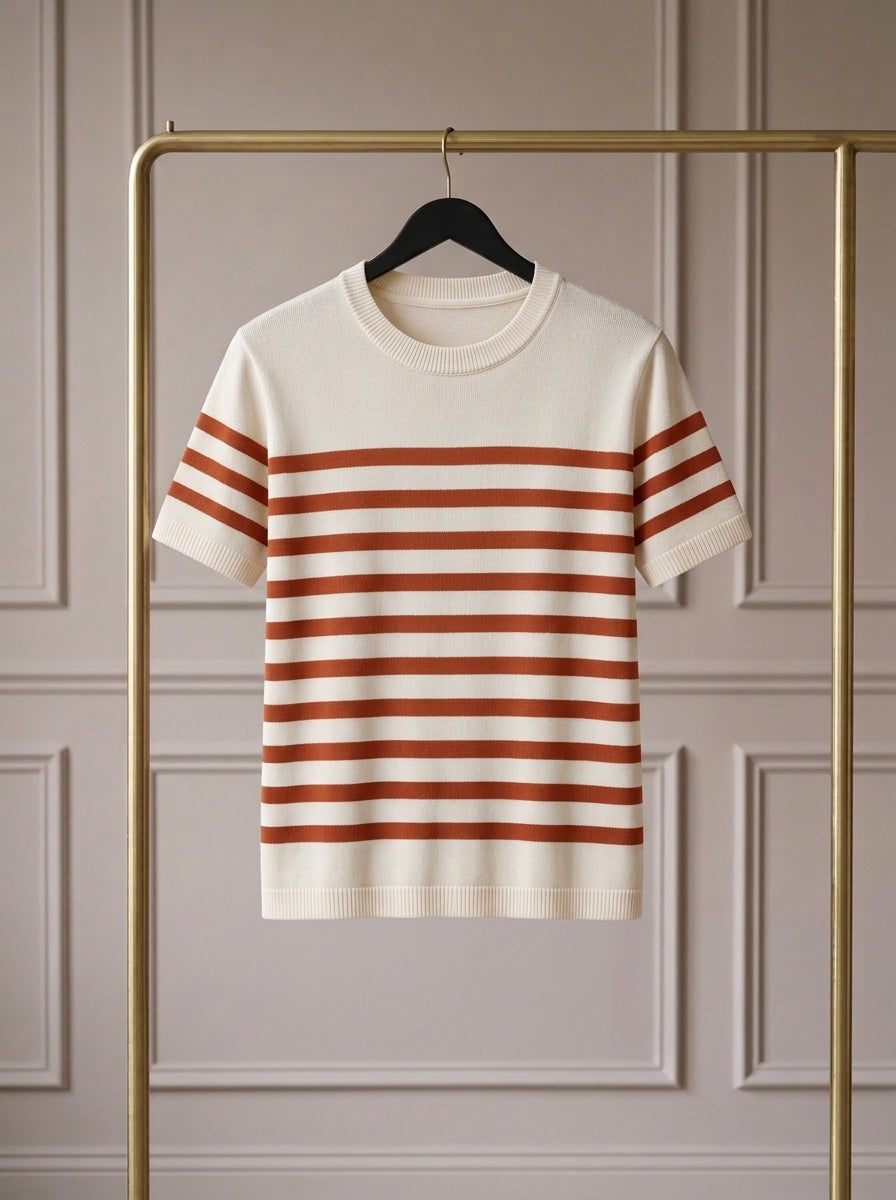 Nilo — Camiseta de Punto a Rayas