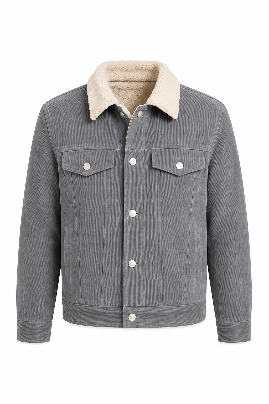 Varek — Chaqueta Trucker con Cuello de Borreguito