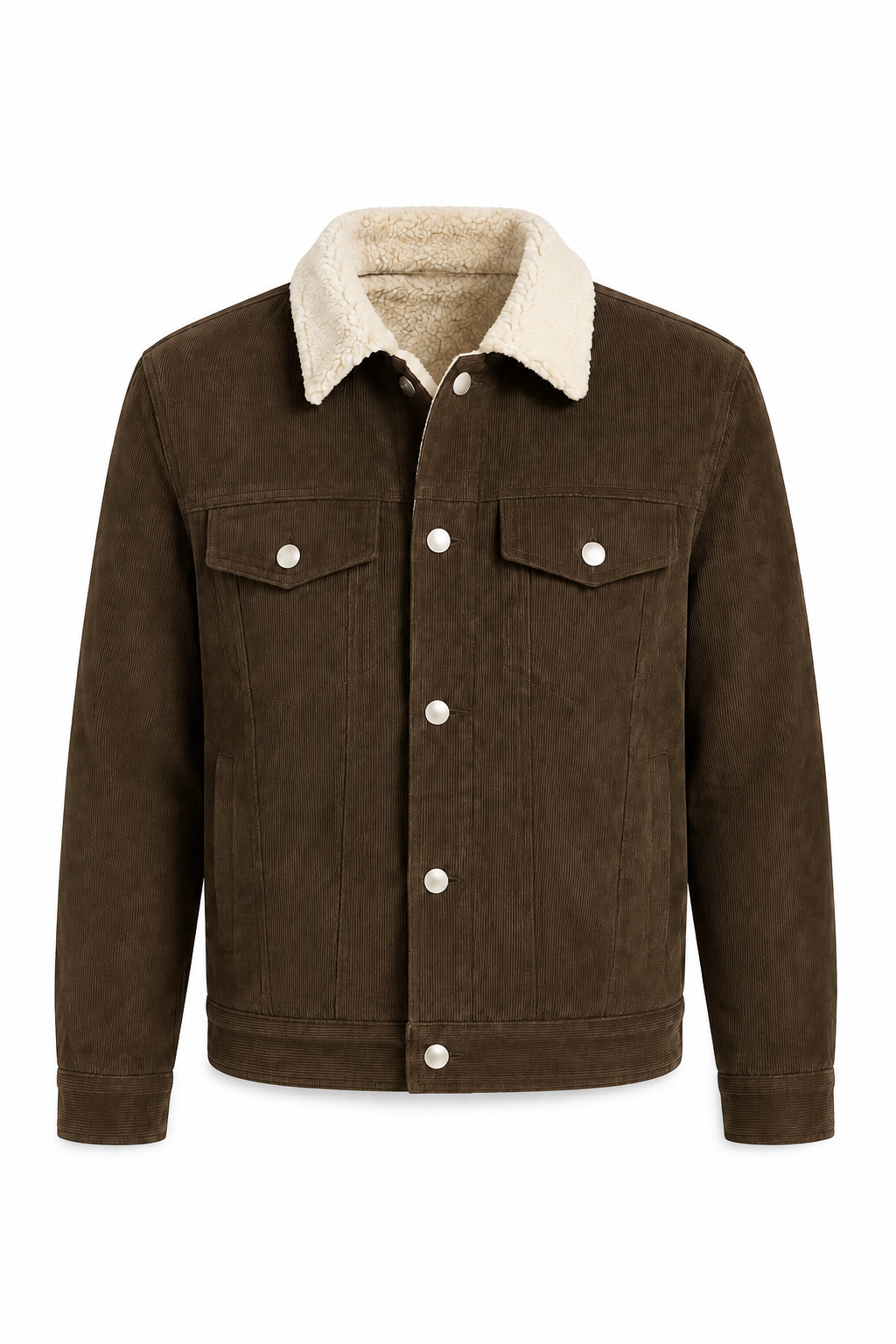 Varek — Chaqueta Trucker con Cuello de Borreguito
