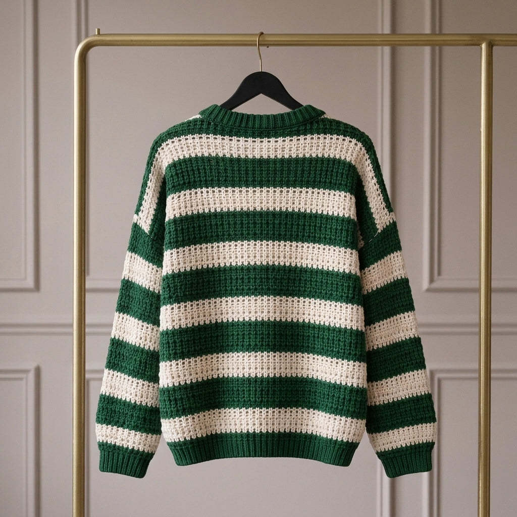 Élovia — Jersey de Punto a Rayas Oversize