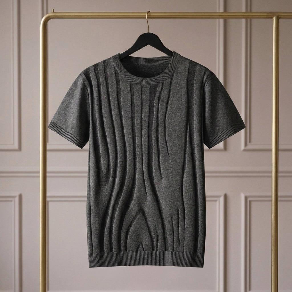 Elian — Camiseta de Punto Texturizado