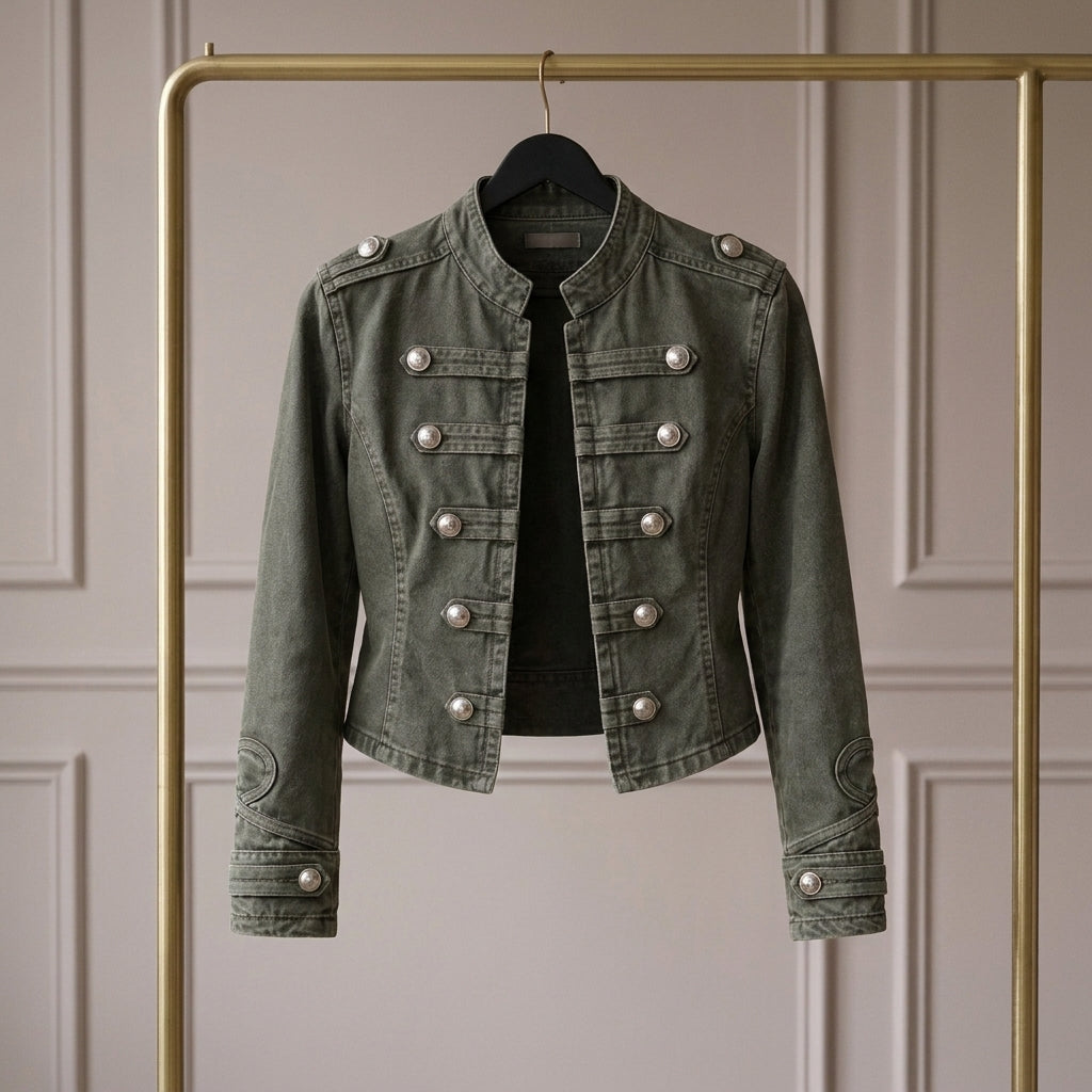 Valenne — Chaqueta Corta de Inspiración Militar