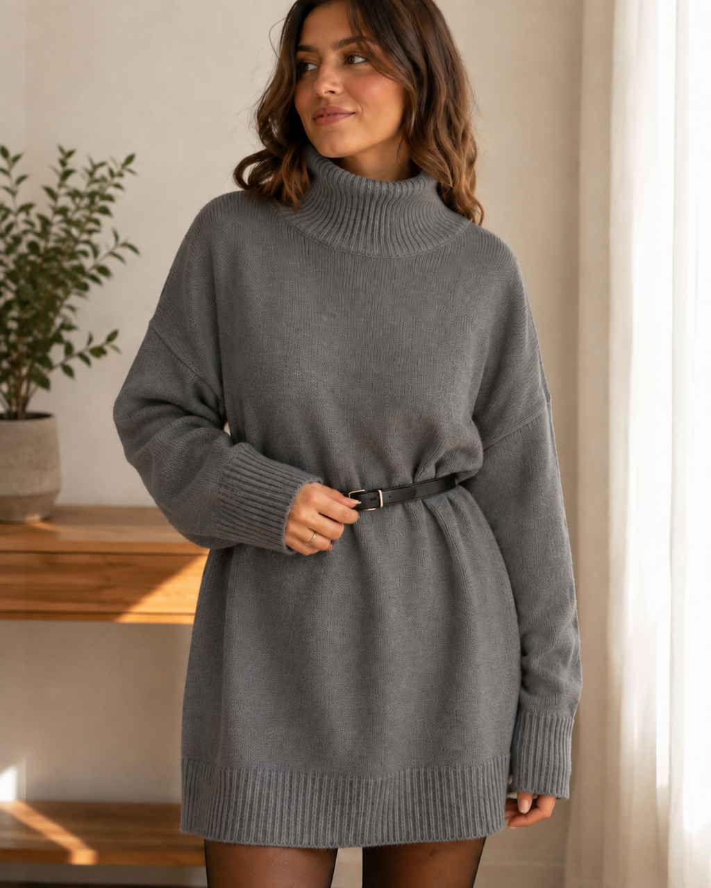 Elartys — Jersey Oversize de Cuello Alto