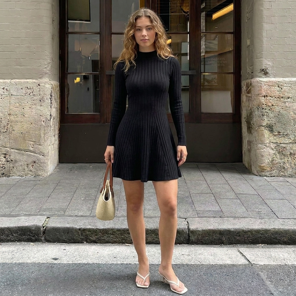 Éloise — Vestido de Punto con Silueta Evasé