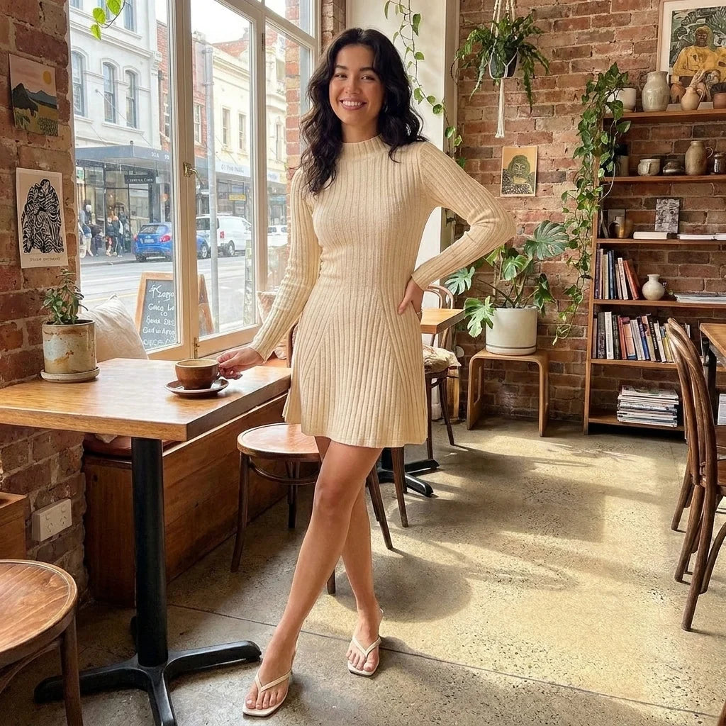 Éloise — Vestido de Punto con Silueta Evasé