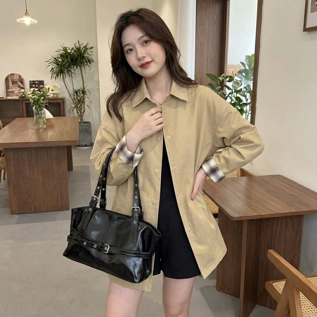 Margaux — Bolso Shopper de Efecto Vintage
