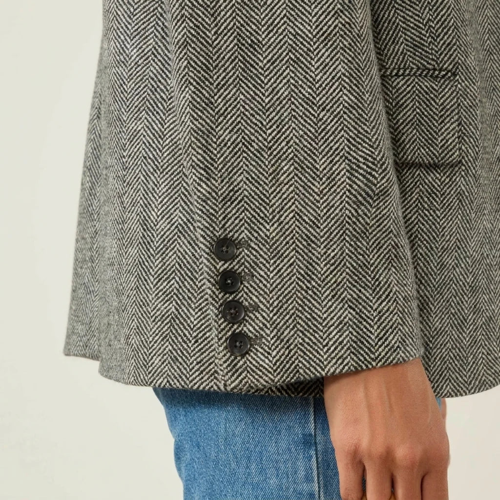 Valentine — Blazer de Espiga con Corte Relajado
