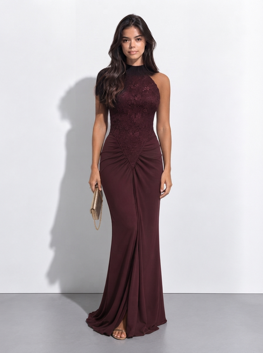 Seraphine — Vestido de Noche con Encaje Escultural