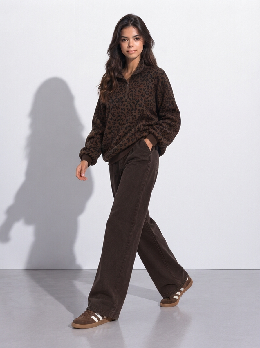 Félina — Jersey Oversize Half-Zip