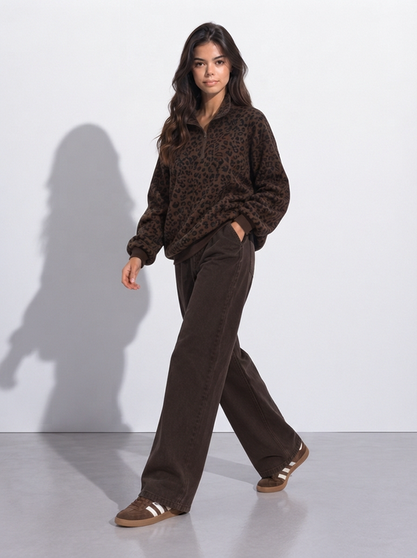 Félina — Jersey Oversize Half-Zip