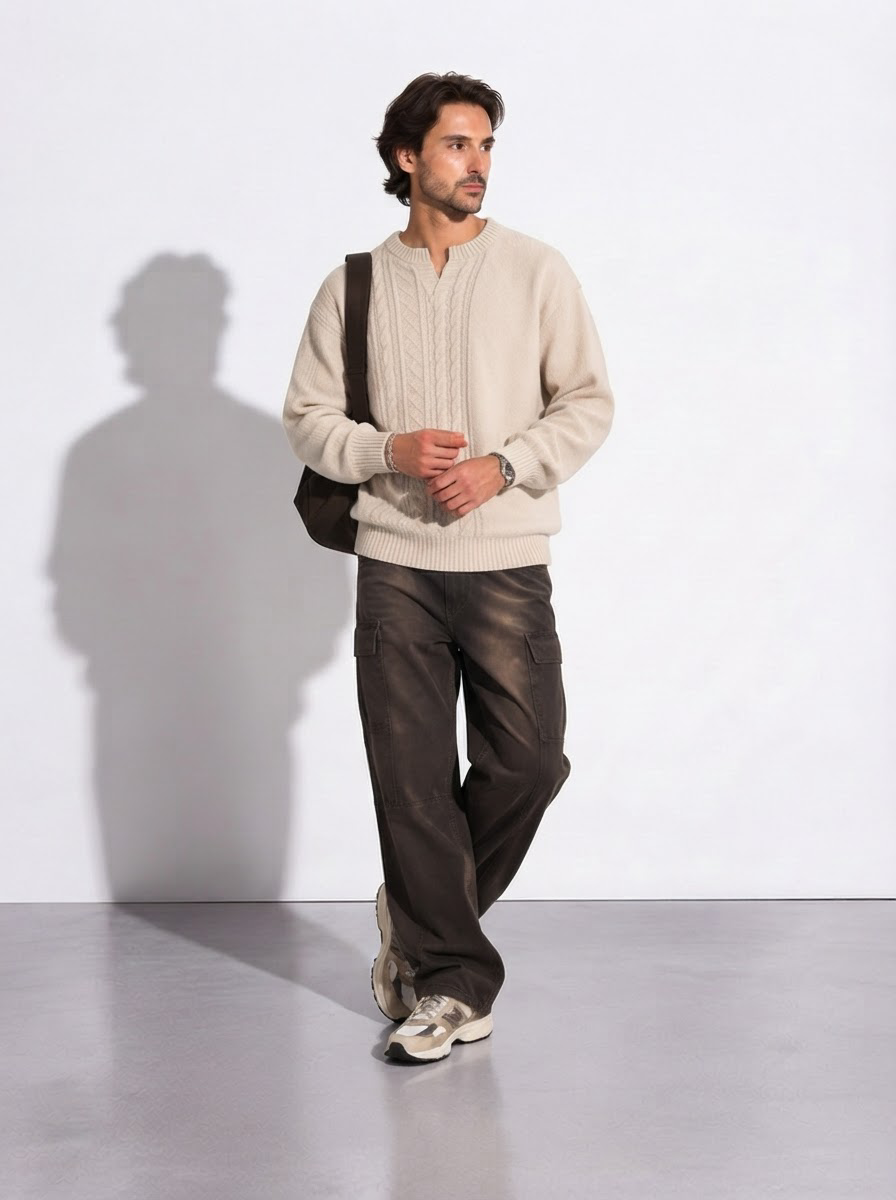 Ivan — Jersey de Punto Trenzado