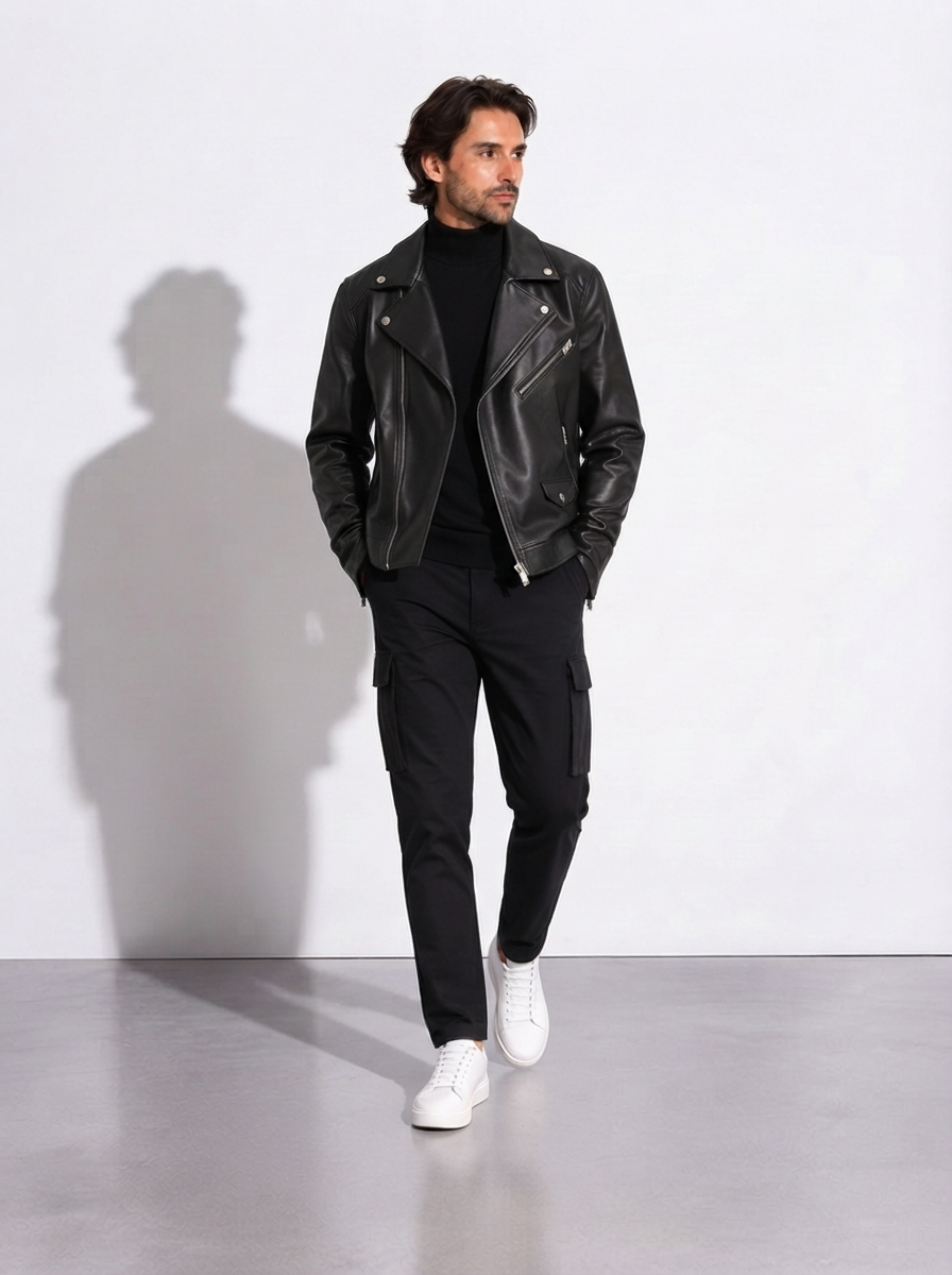 Román — Chaqueta Biker