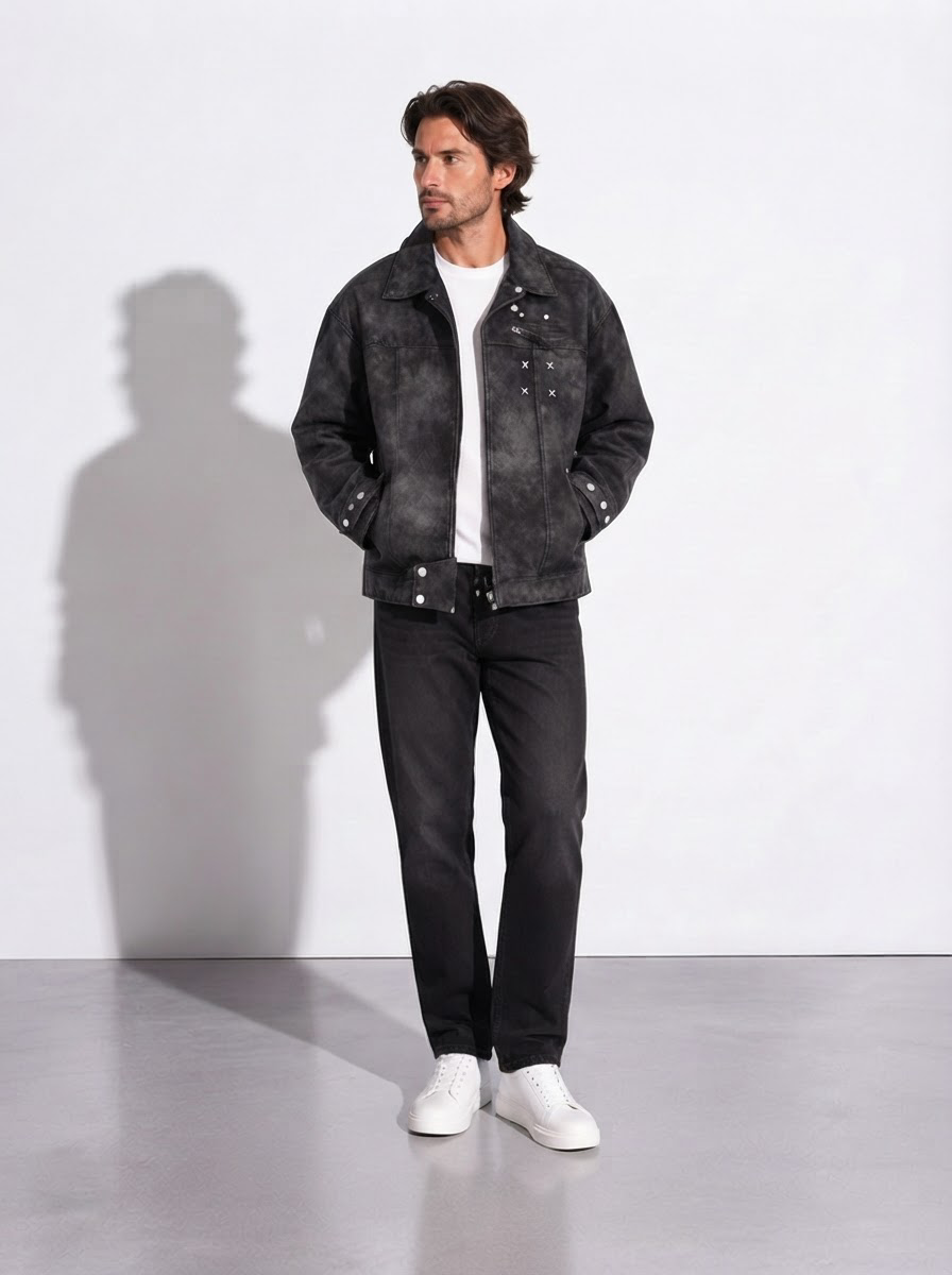 Helyan — Chaqueta Efecto Ante
