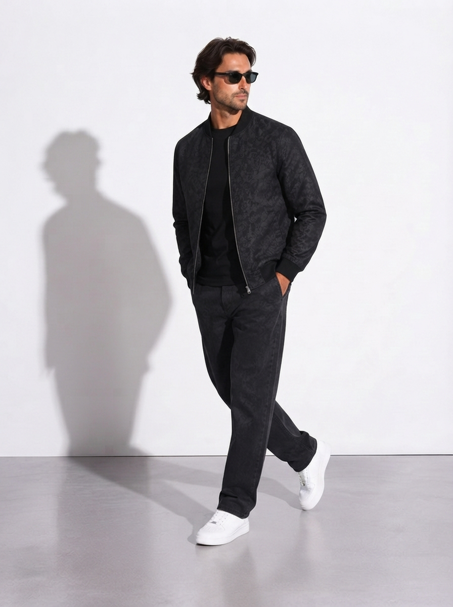 Mael — Chaqueta Bomber Jacquard