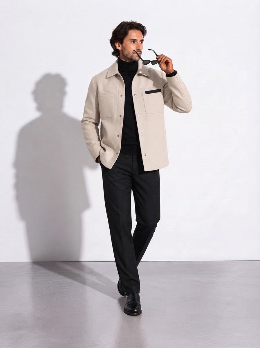 Orvan — Sobrecamisa Estructurada de Estilo Refinado