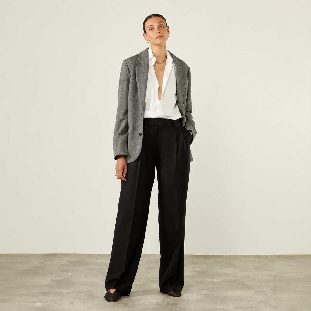 Valentine — Blazer de Espiga con Corte Relajado