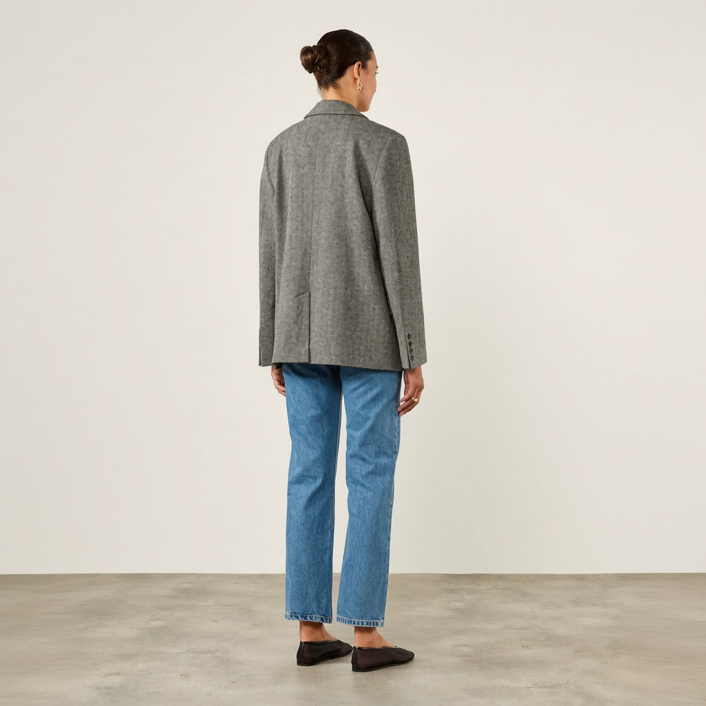 Valentine — Blazer de Espiga con Corte Relajado