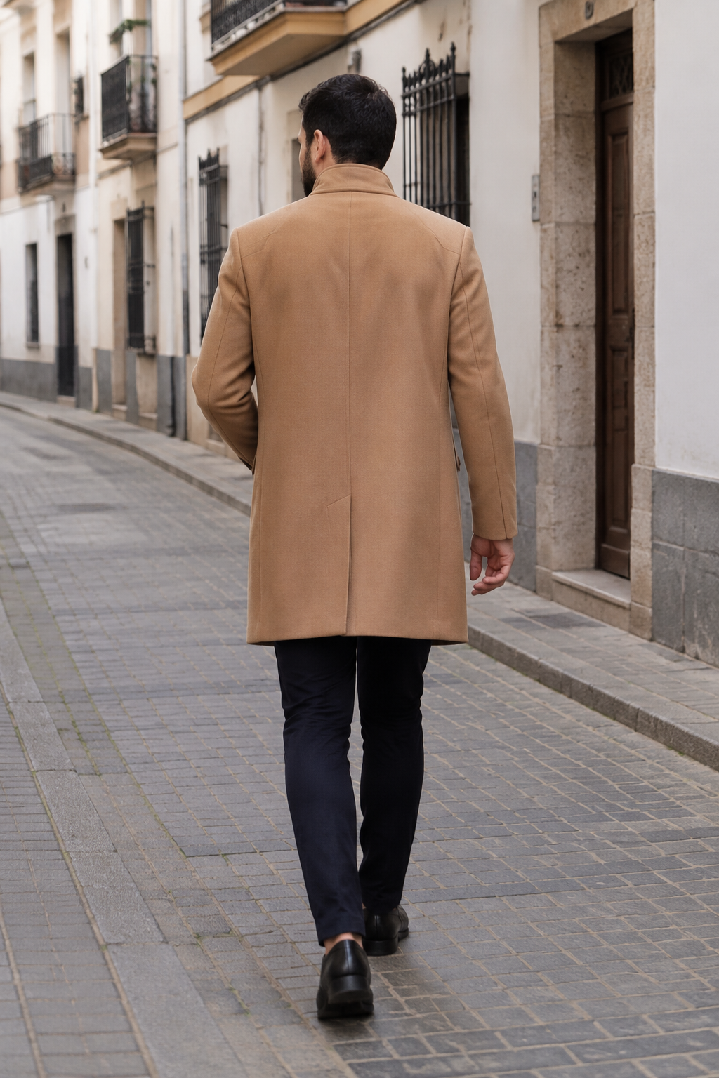Kaelen — Abrigo Largo de Sastrería Masculina