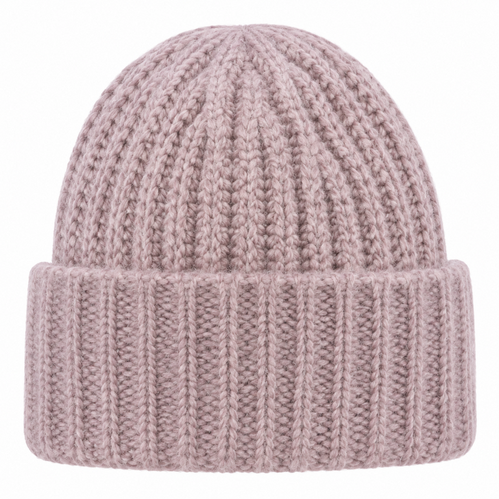 Noélie — Gorro de Punto Acanalado Envolvente