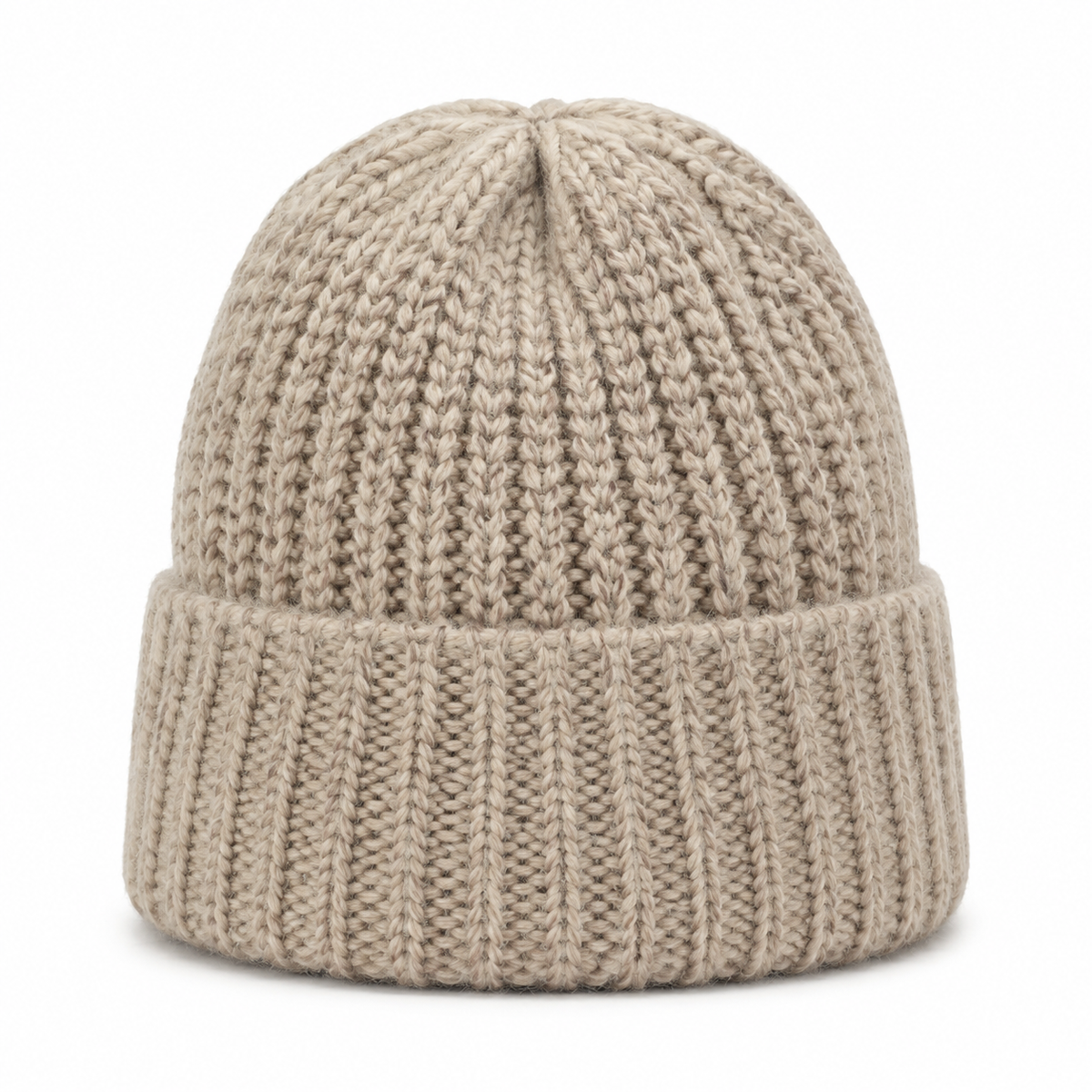 Noélie — Gorro de Punto Acanalado Envolvente