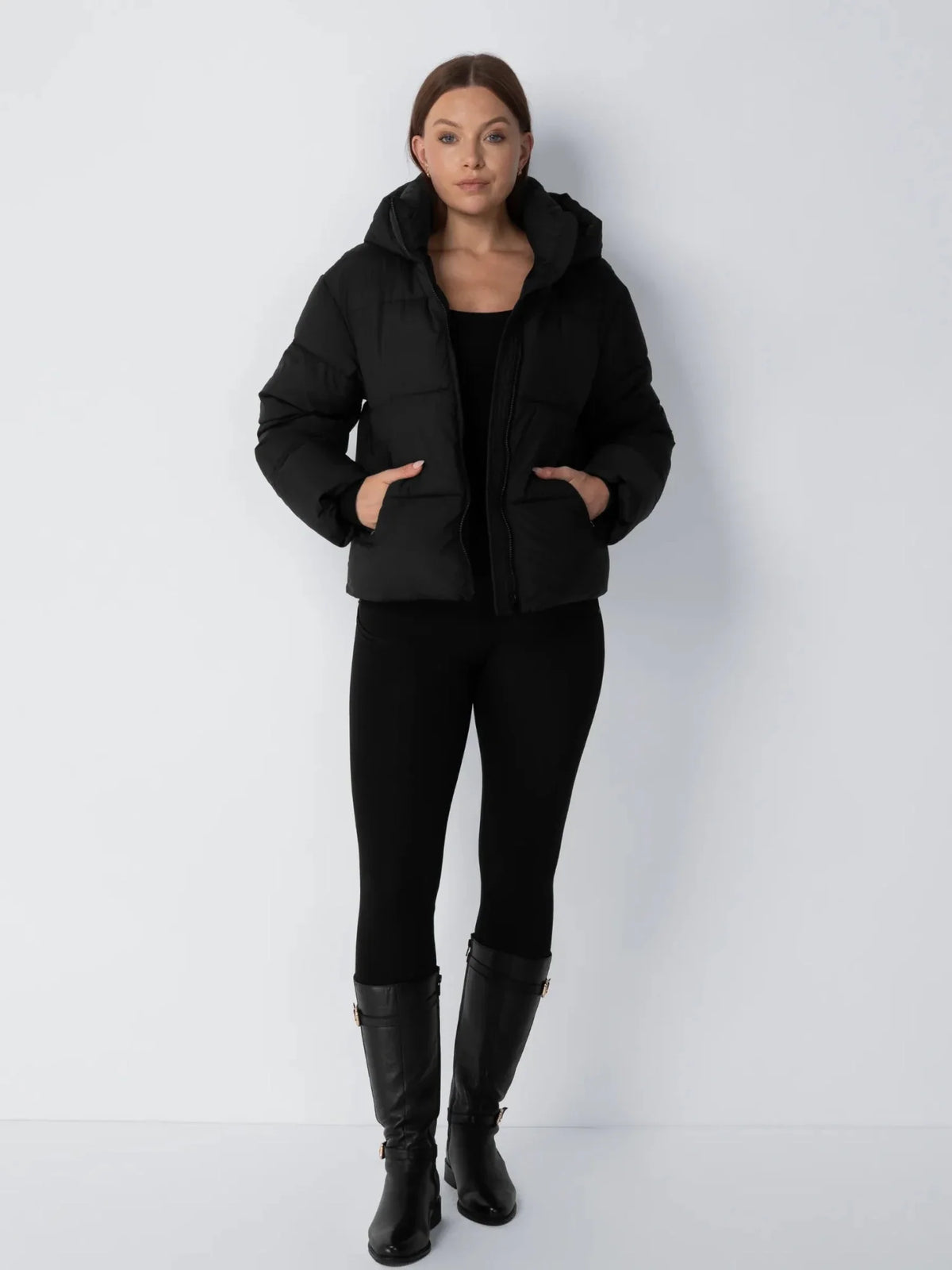 Élodie — Chaqueta Acolchada con Capucha Desmontable