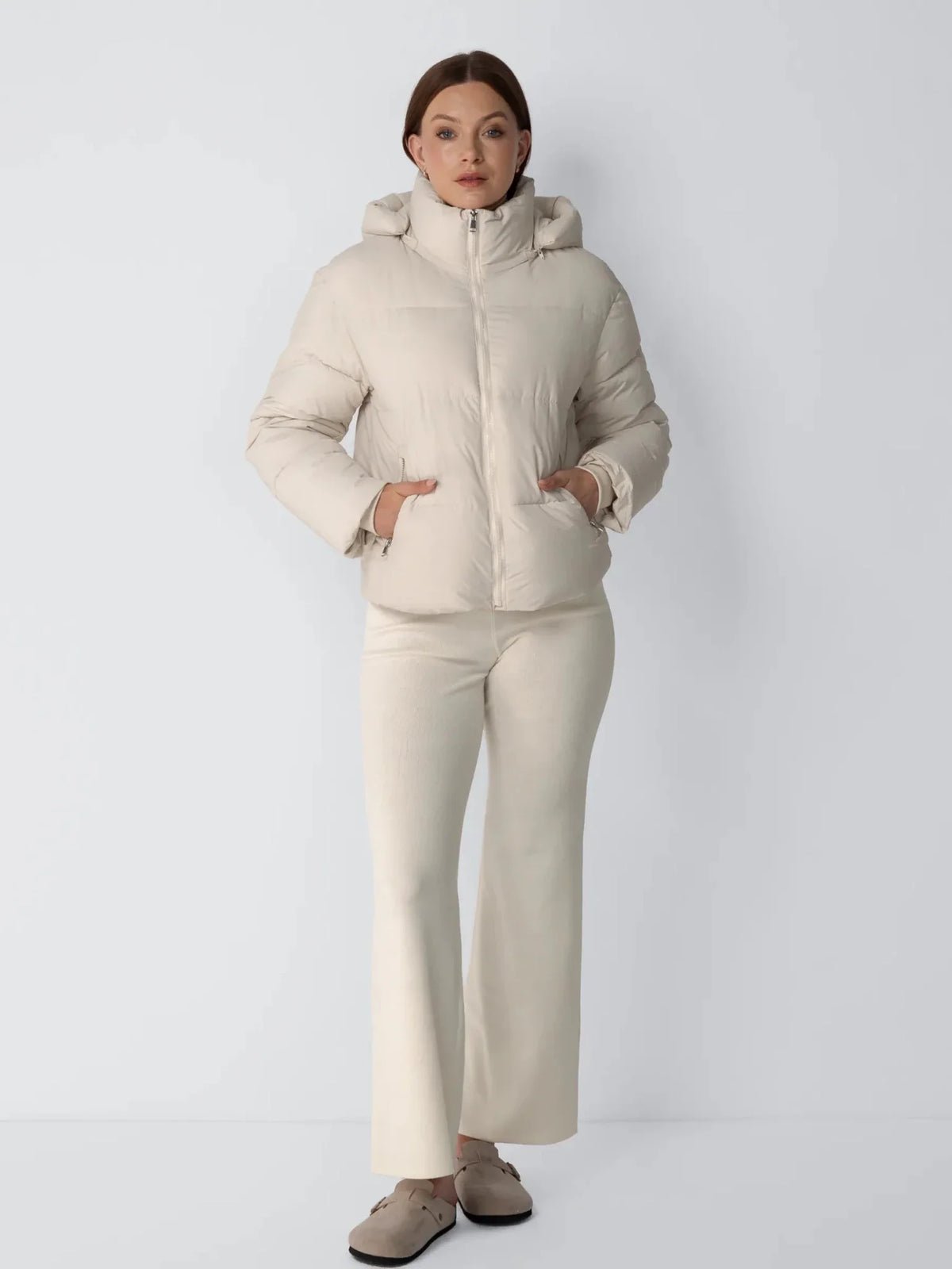 Élodie — Chaqueta Acolchada con Capucha Desmontable