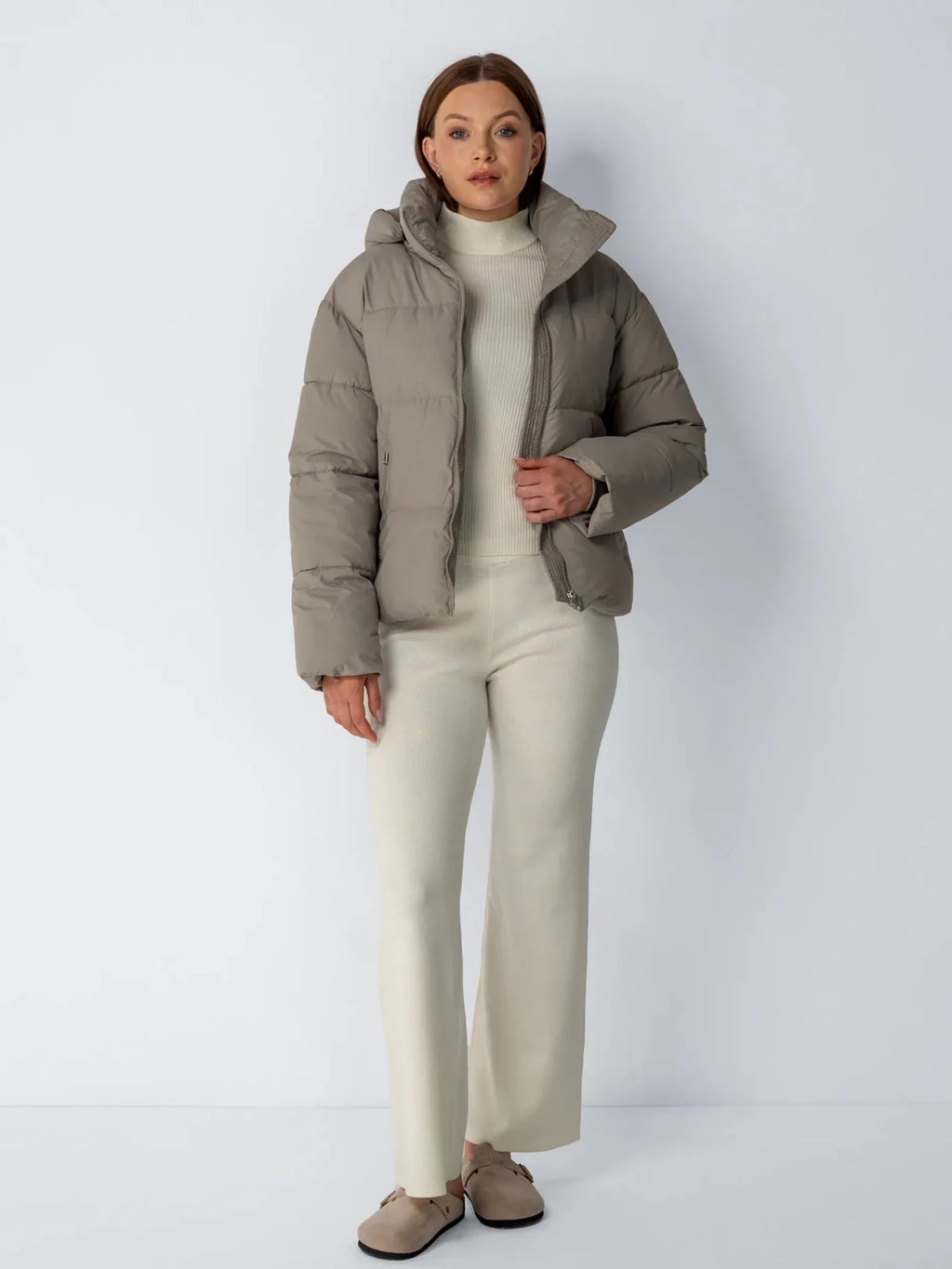 Élodie — Chaqueta Acolchada con Capucha Desmontable