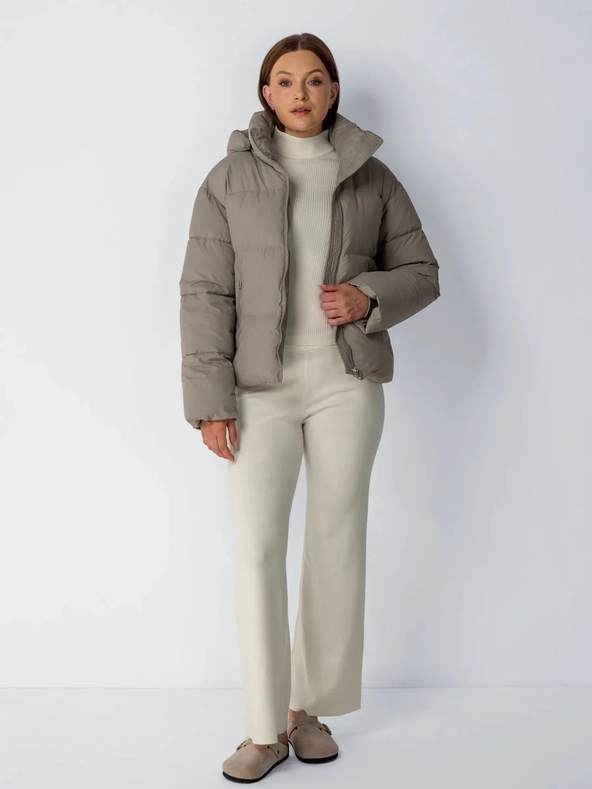 Élodie — Chaqueta Acolchada con Capucha Desmontable
