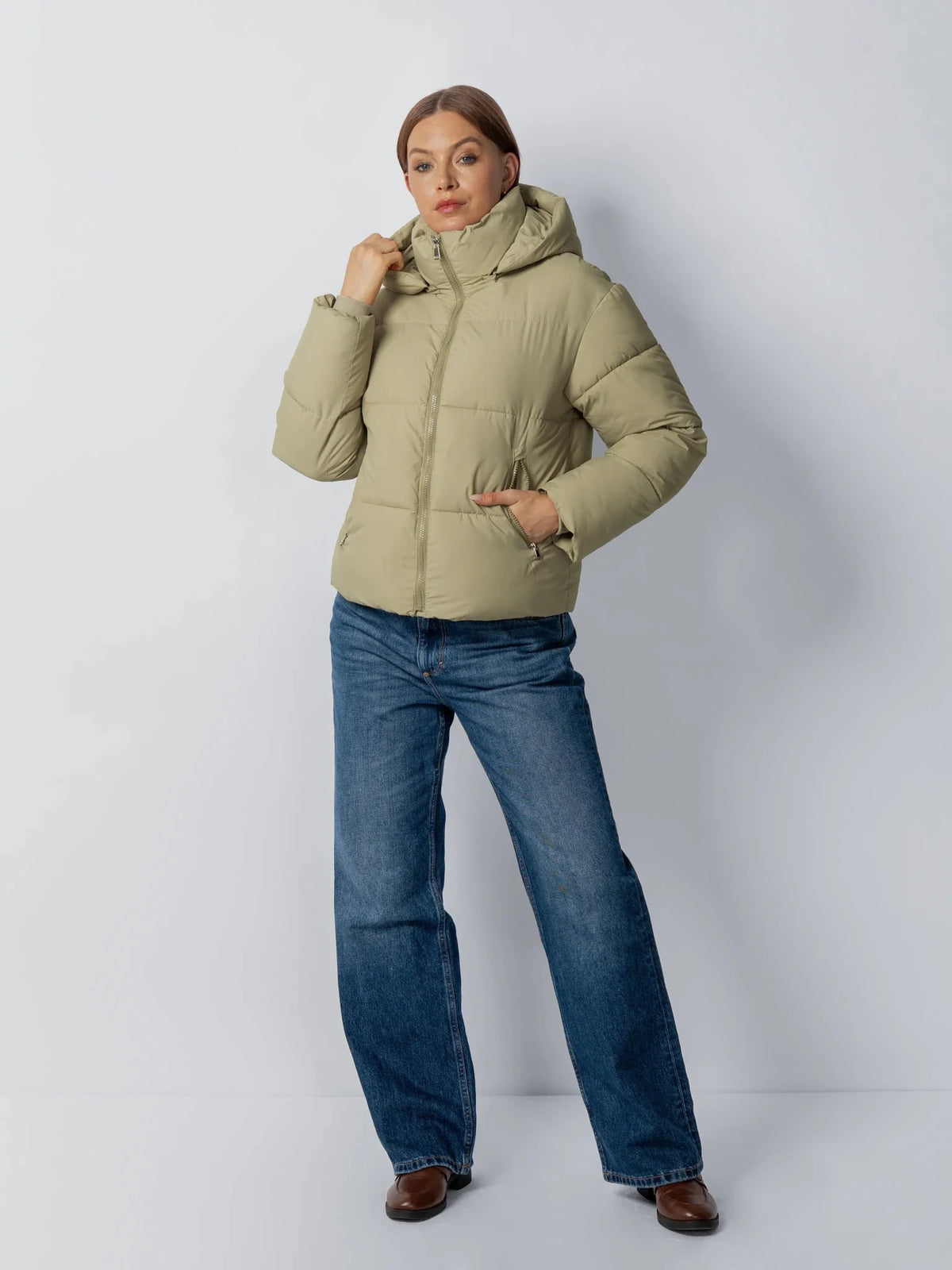 Élodie — Chaqueta Acolchada con Capucha Desmontable