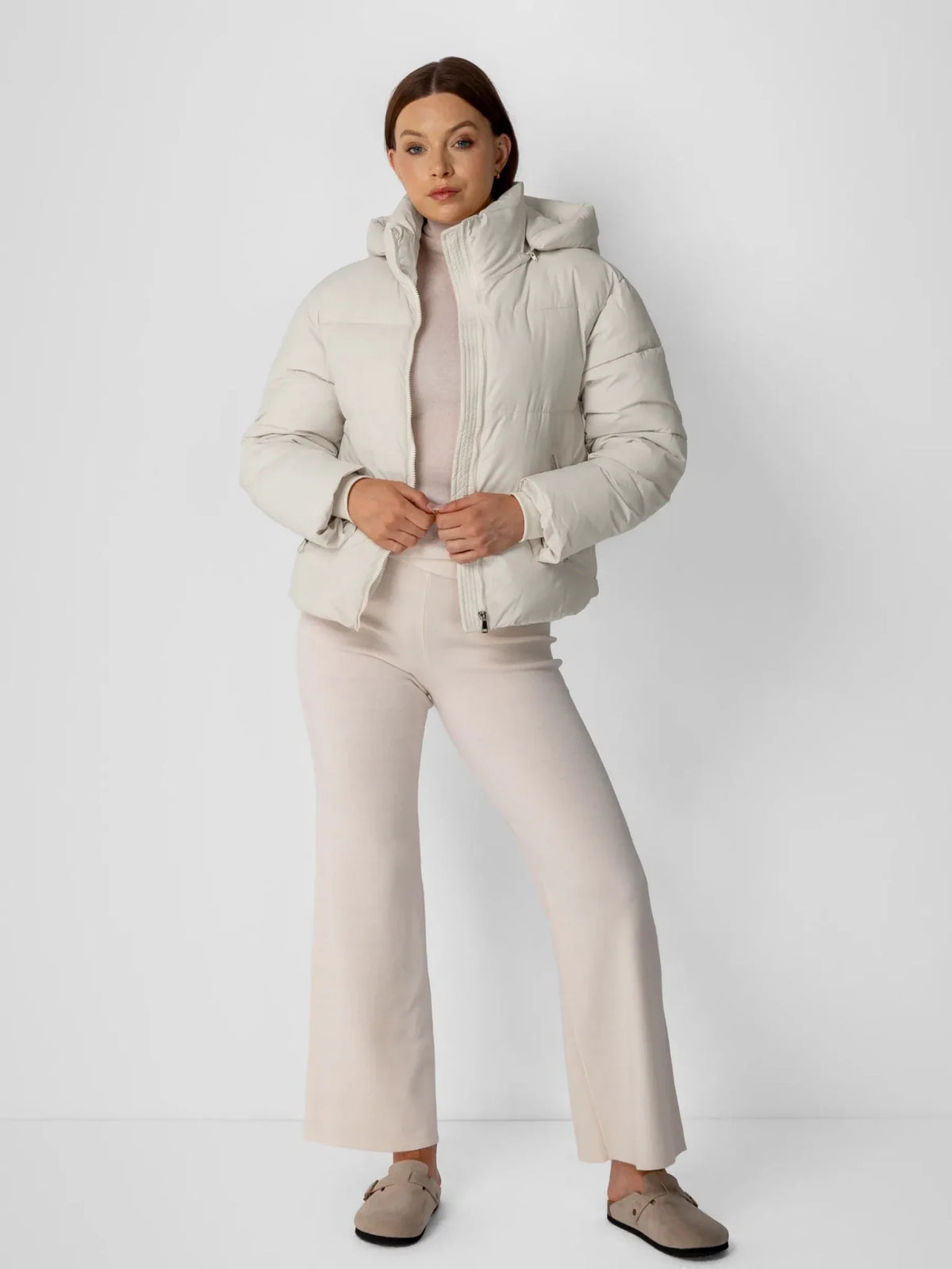 Élodie — Chaqueta Acolchada con Capucha Desmontable