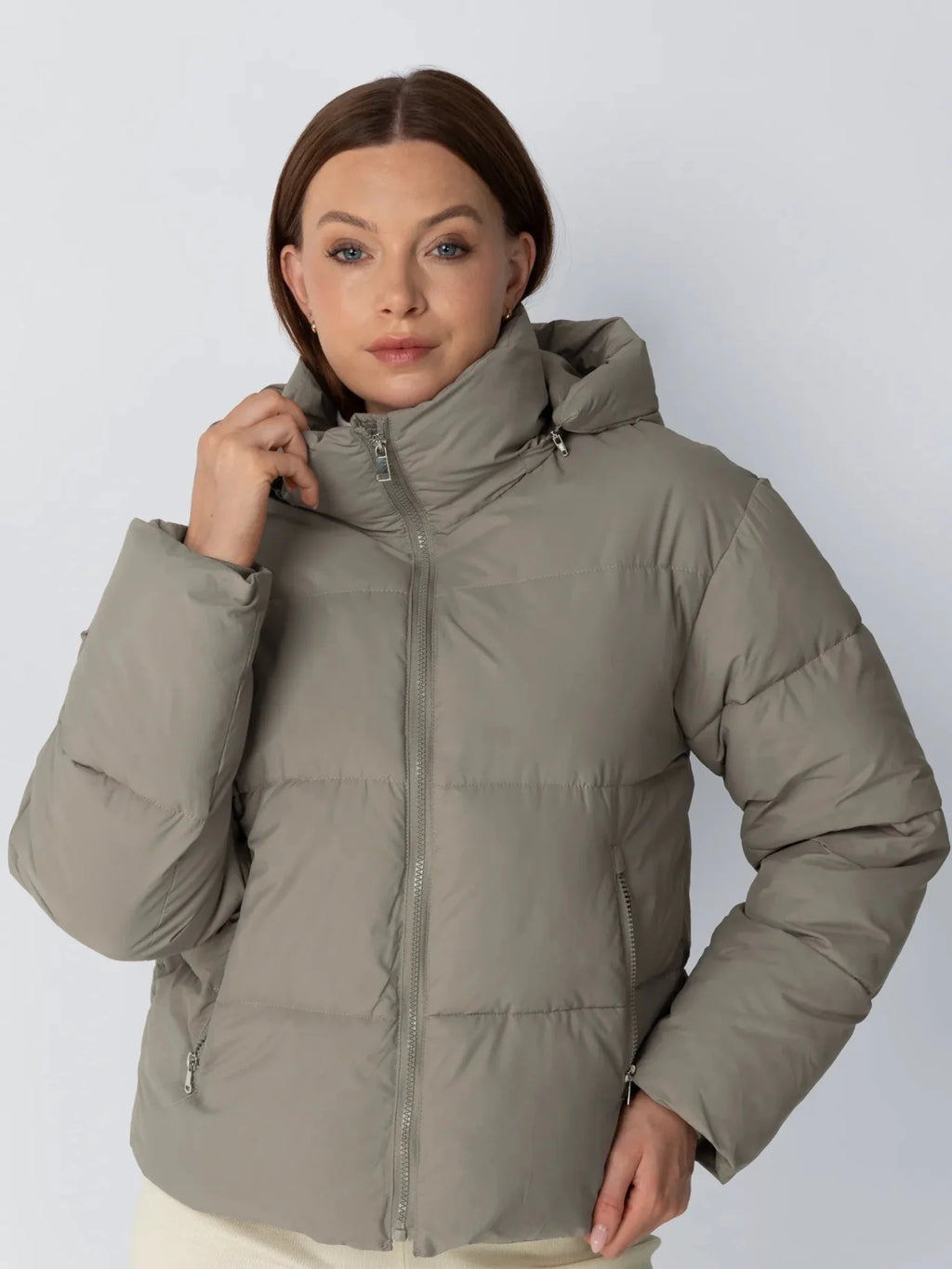 Élodie — Chaqueta Acolchada con Capucha Desmontable