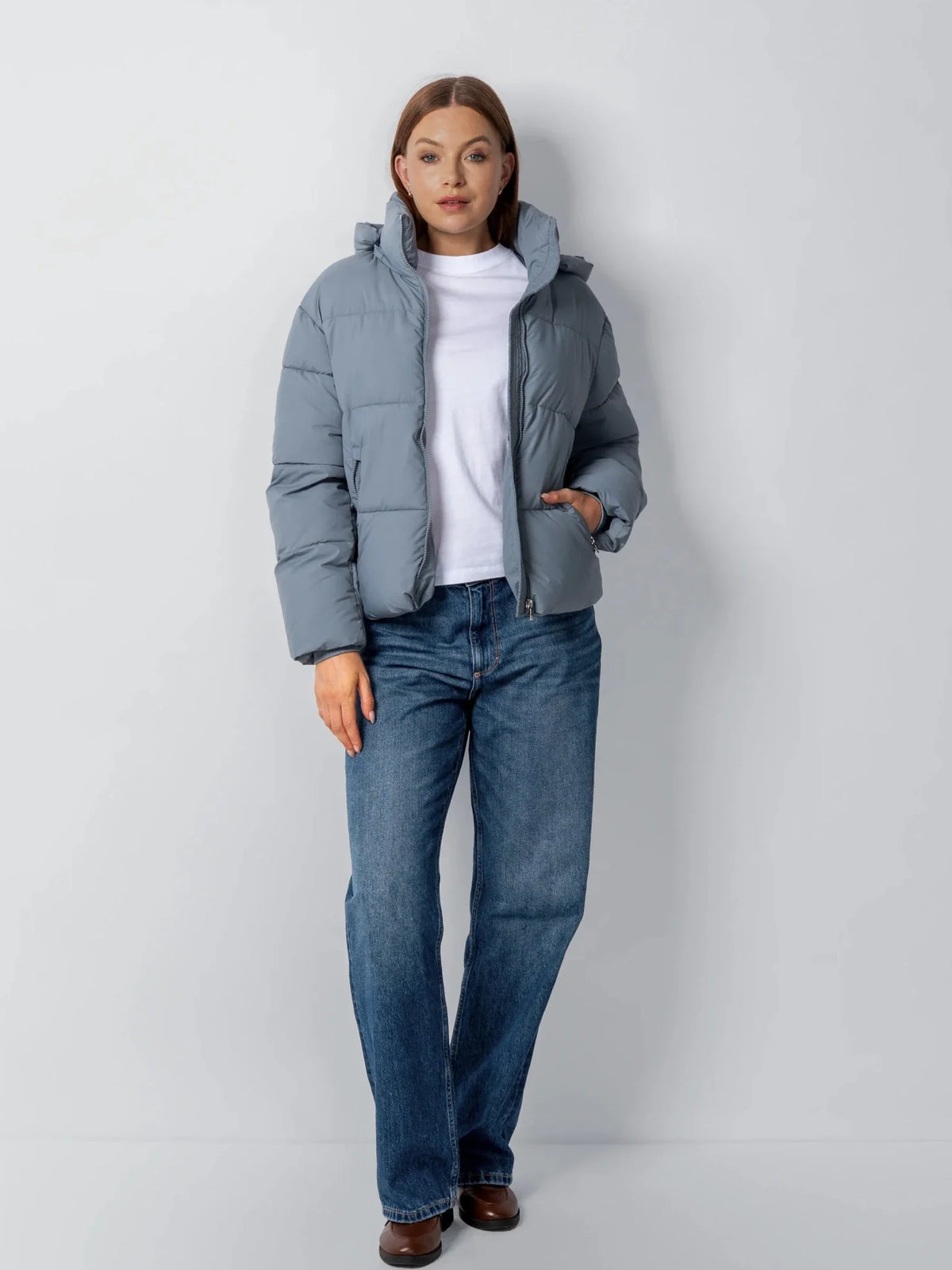 Élodie — Chaqueta Acolchada con Capucha Desmontable