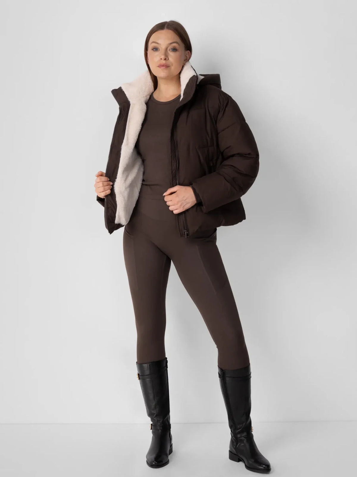 Élodie — Chaqueta Acolchada con Capucha Desmontable