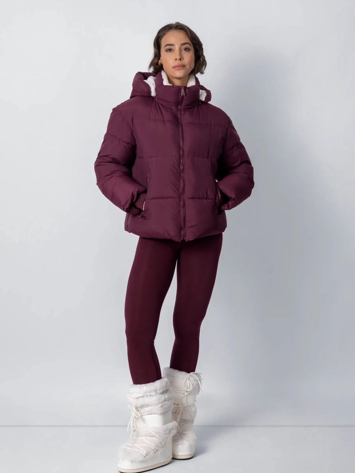 Élodie — Chaqueta Acolchada con Capucha Desmontable