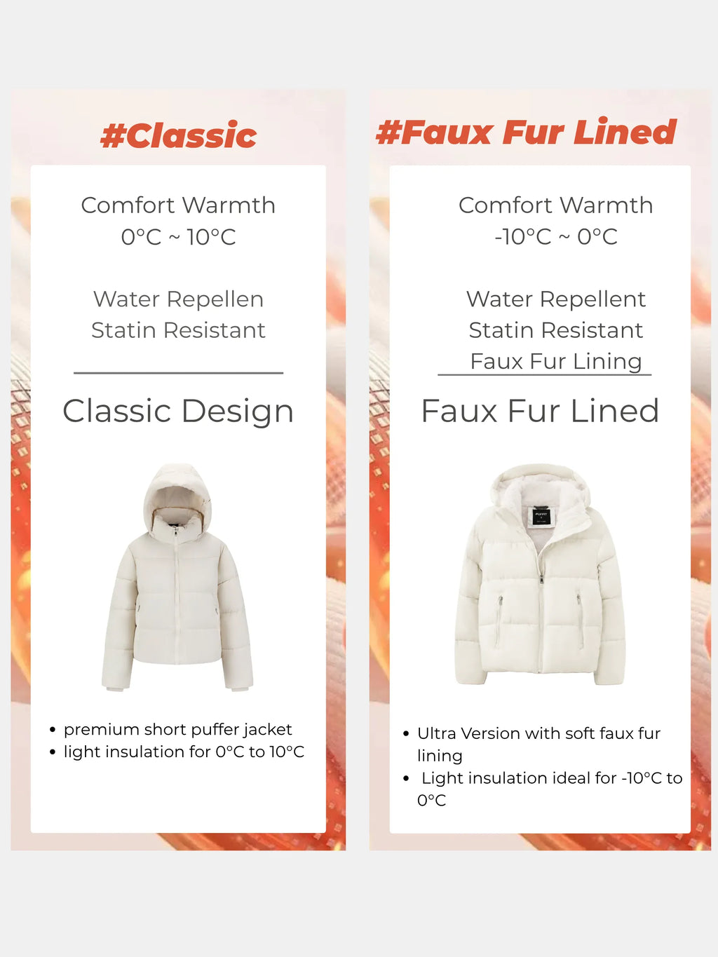 Élodie — Chaqueta Acolchada con Capucha Desmontable