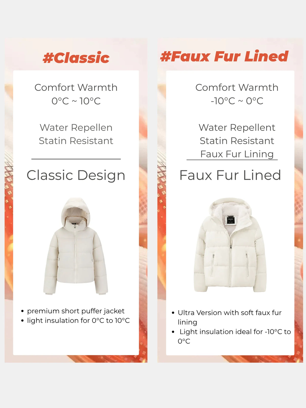 Élodie — Chaqueta Acolchada con Capucha Desmontable