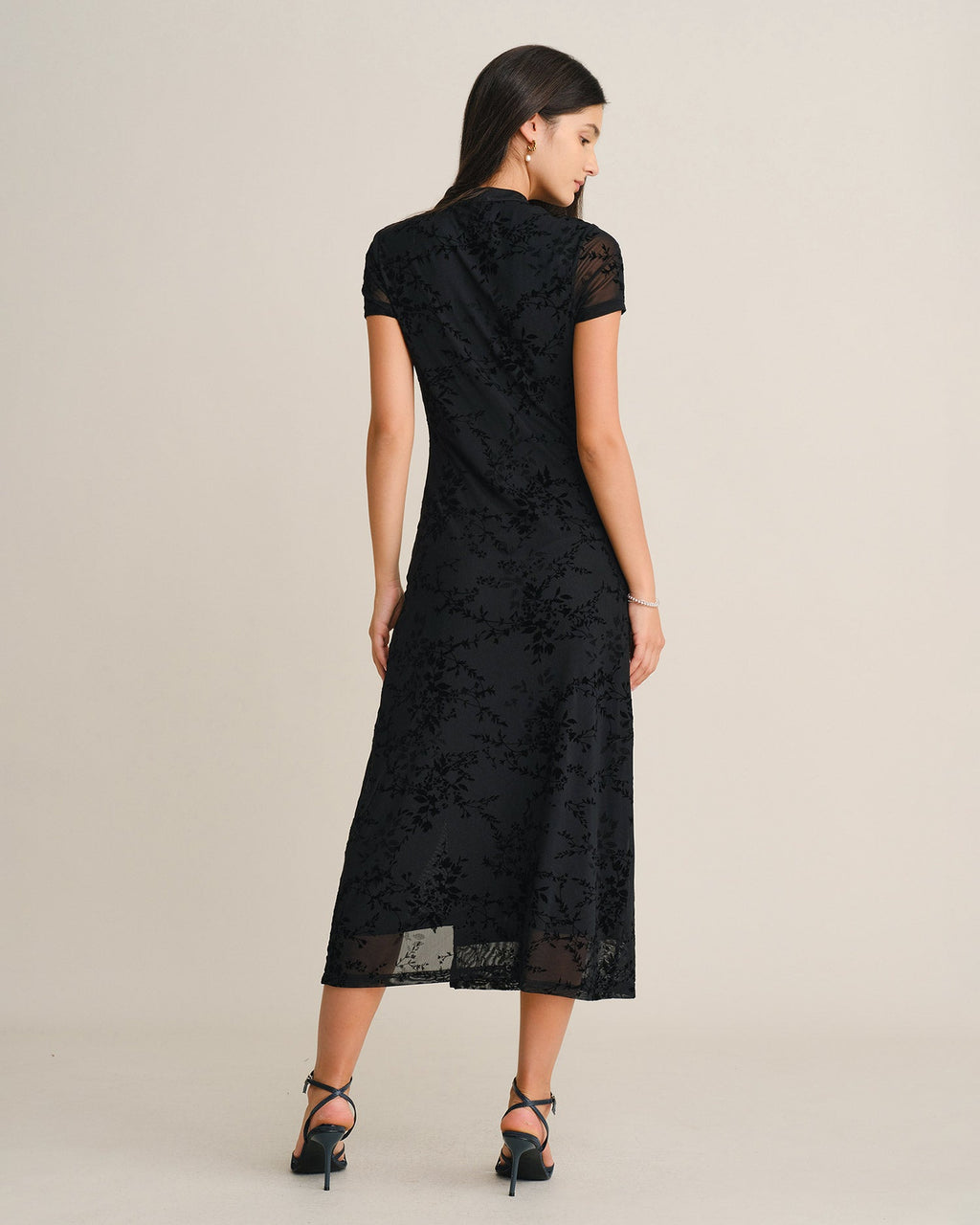 Véspéra — Vestido Midi Floral con Abertura