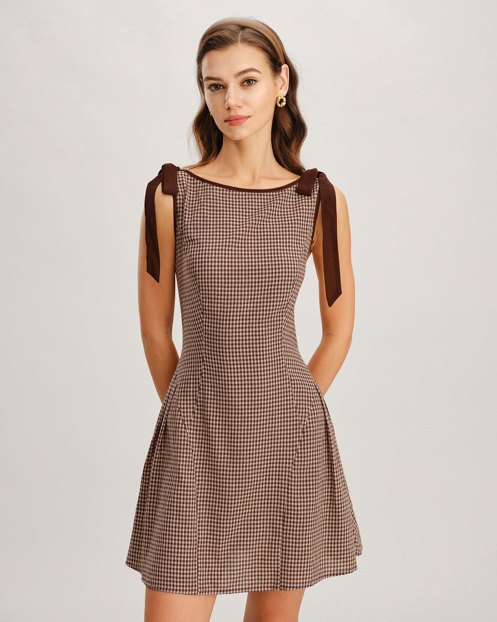 Ambrélie — Mini Vestido de Cuadros Vichy