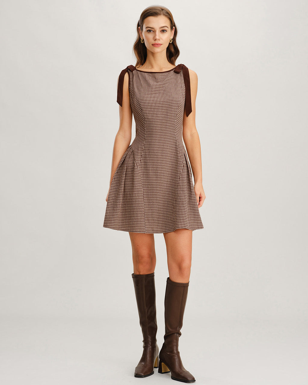 Ambrélie — Mini Vestido de Cuadros Vichy